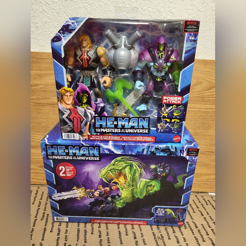 He-man And The Masters Of The Universe Netflix Playset Lot Of 2 NEW